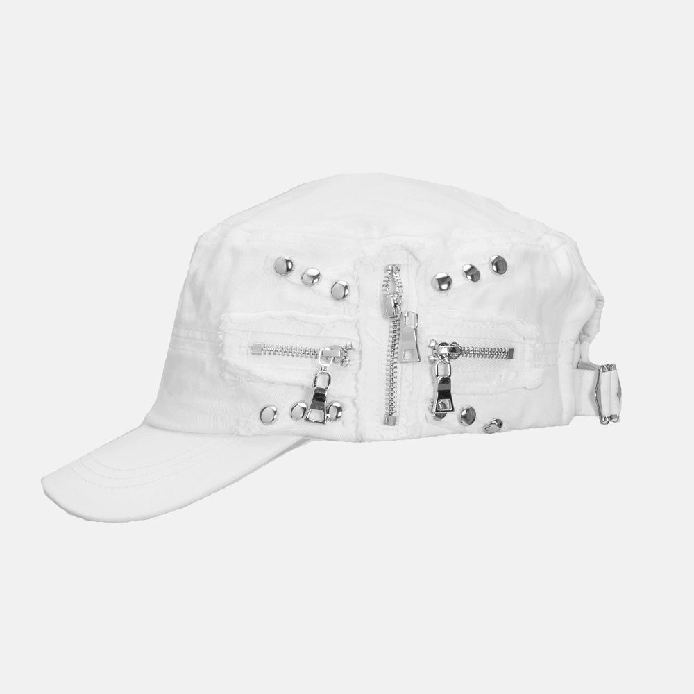 WORLDWIDE Niche Street Y2k Flat Top Retro Cap