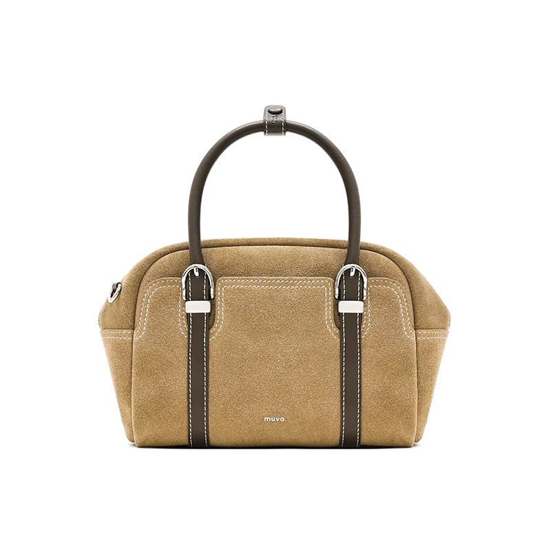 MUVA Premium Sense Cowhide Fleece Portable Small Square Bag