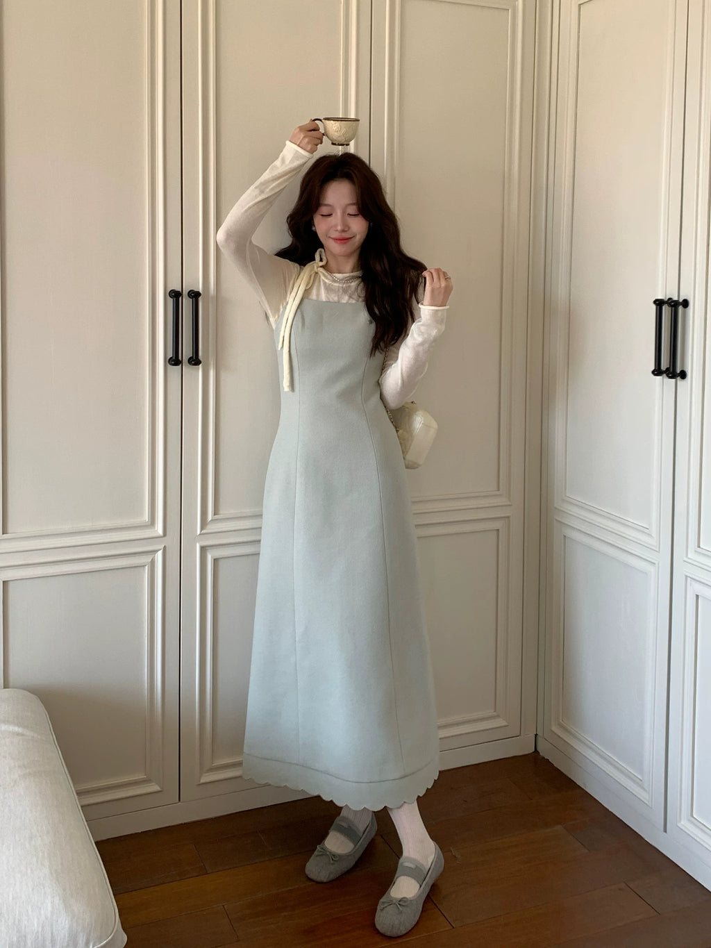 Even Gently Stacked Suspender Dresses