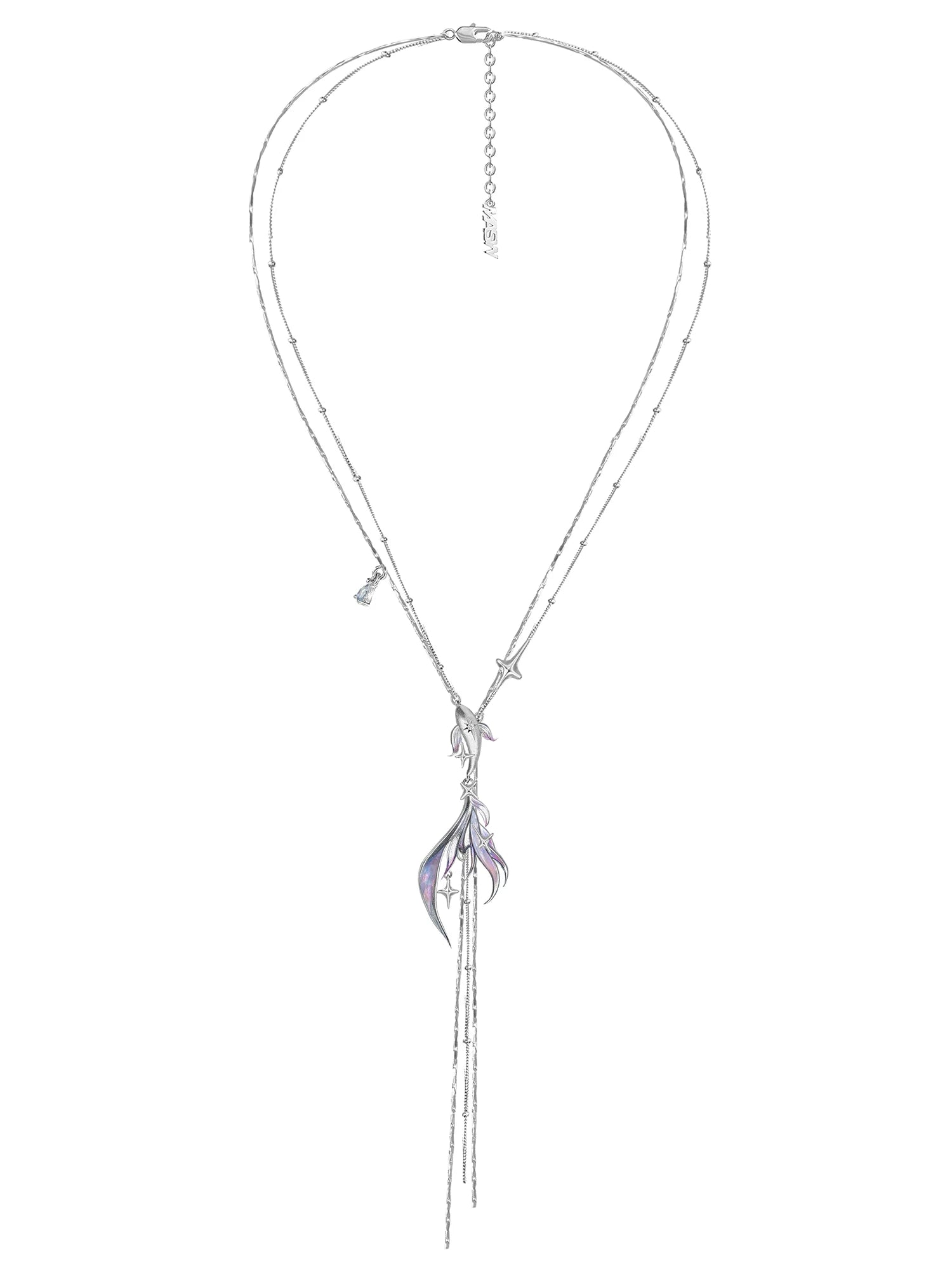 MASW Advanced Sense Gradual Change Enamel Fringed Clavicle Chain