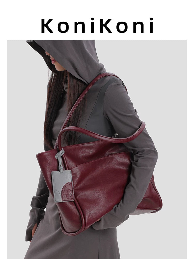 KoniKoni Niche Premium Large Capacity Shoulder Bag