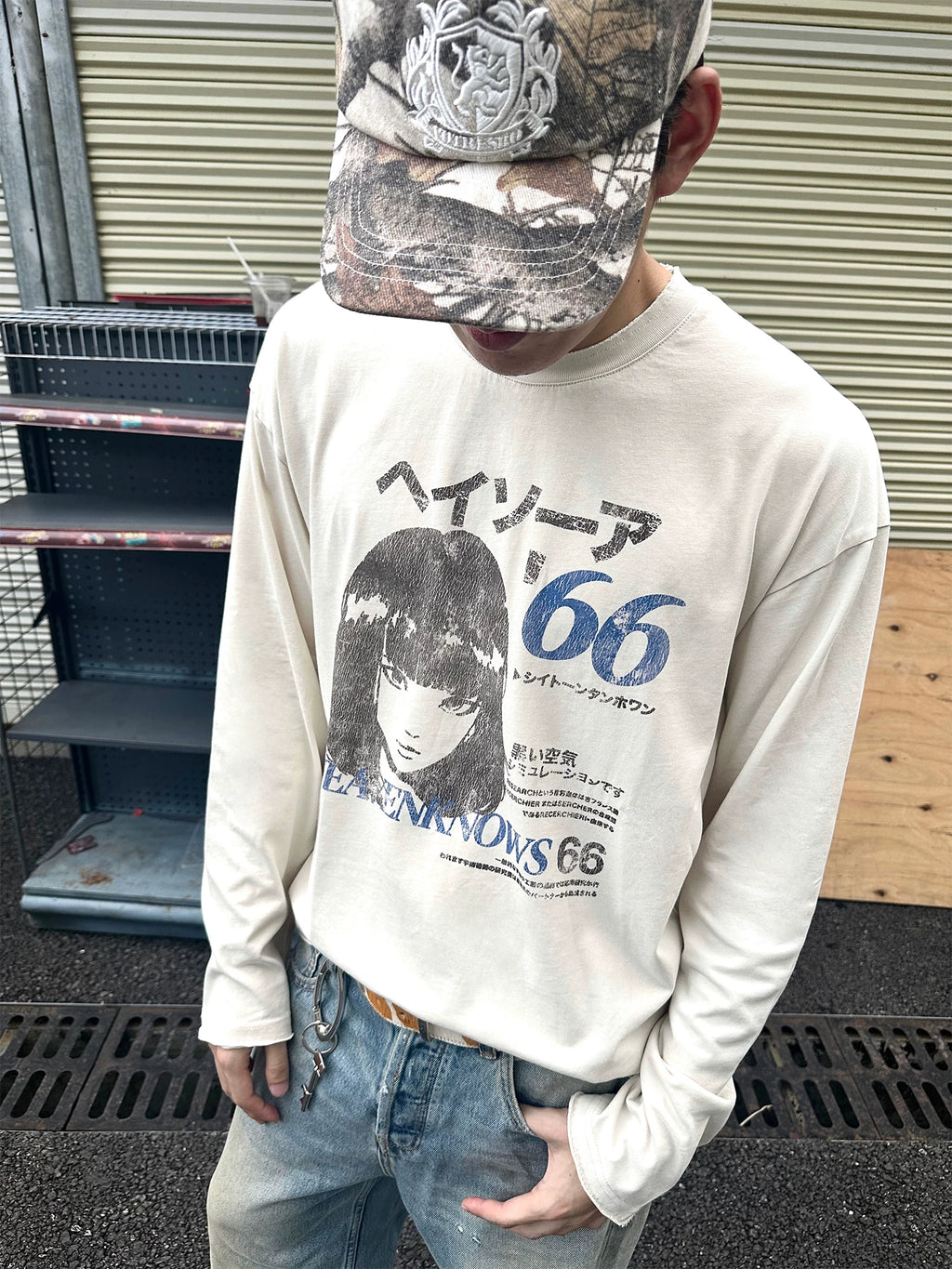 Erole Old Broken Edge Digital Printing Long Sleeve
