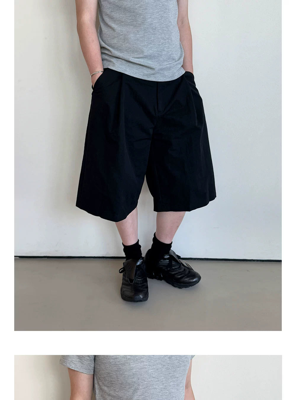 Anniehall Washed Textured Blockbuster Shorts