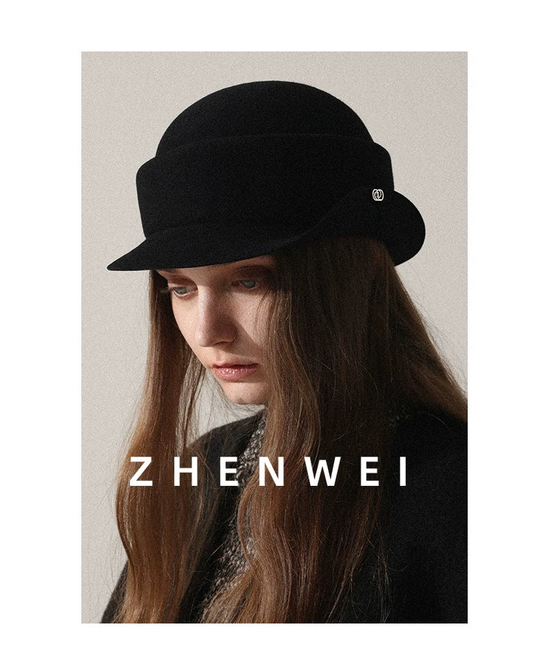 ZHENWEI Wool Daughter Woolen Beret