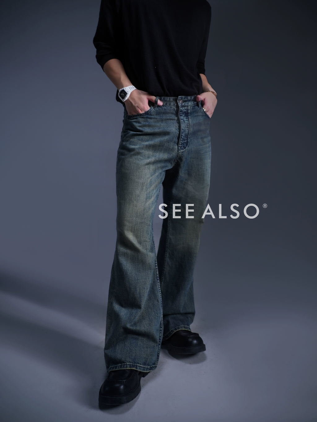 SEE ALSO Straight-leg Denim Trousers