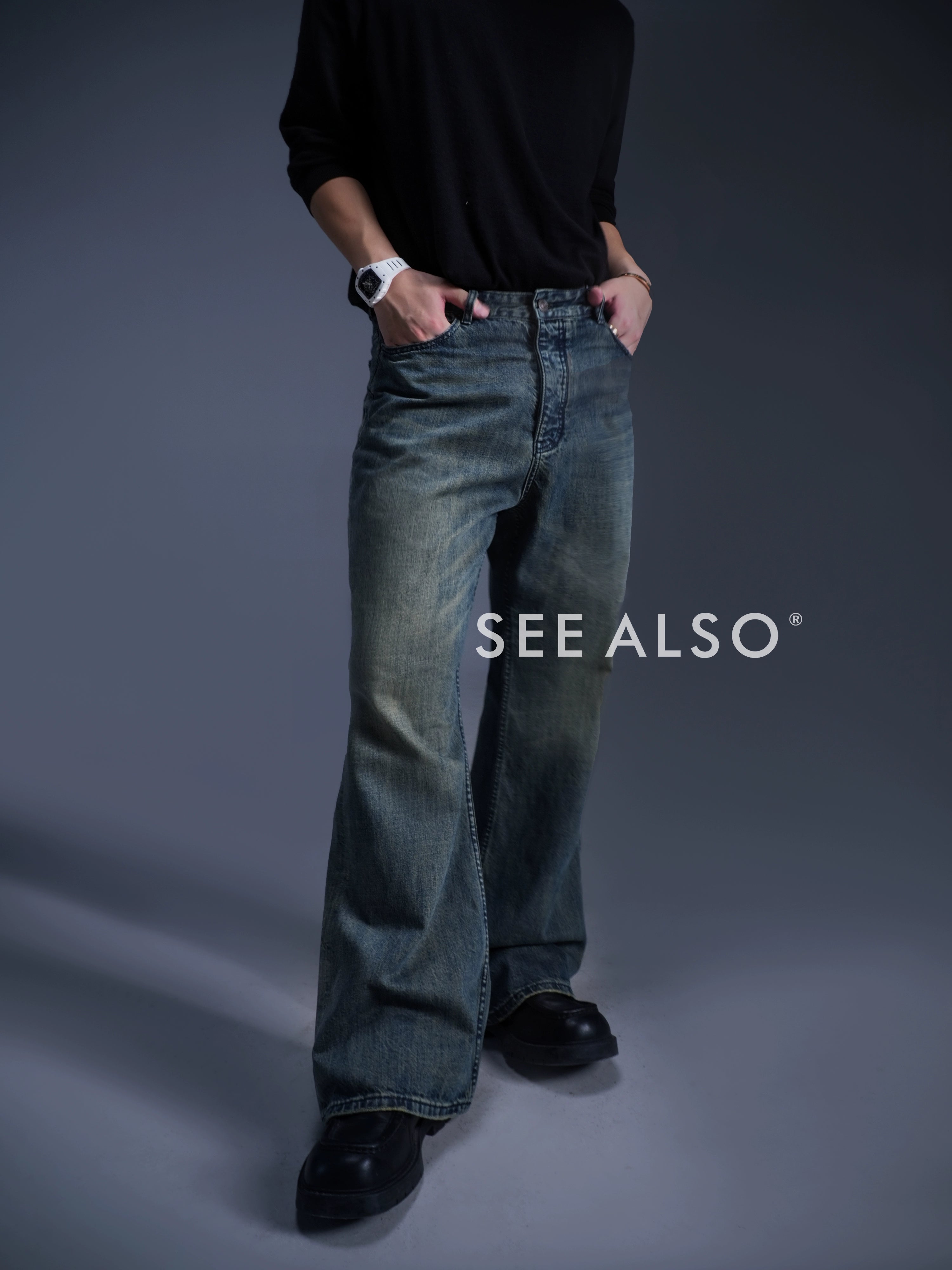 SEE ALSO Straight-leg Denim Trousers