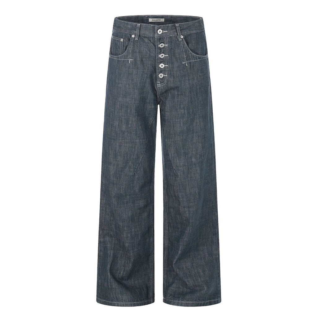 11KN Loose Five-button Versatile Jeans