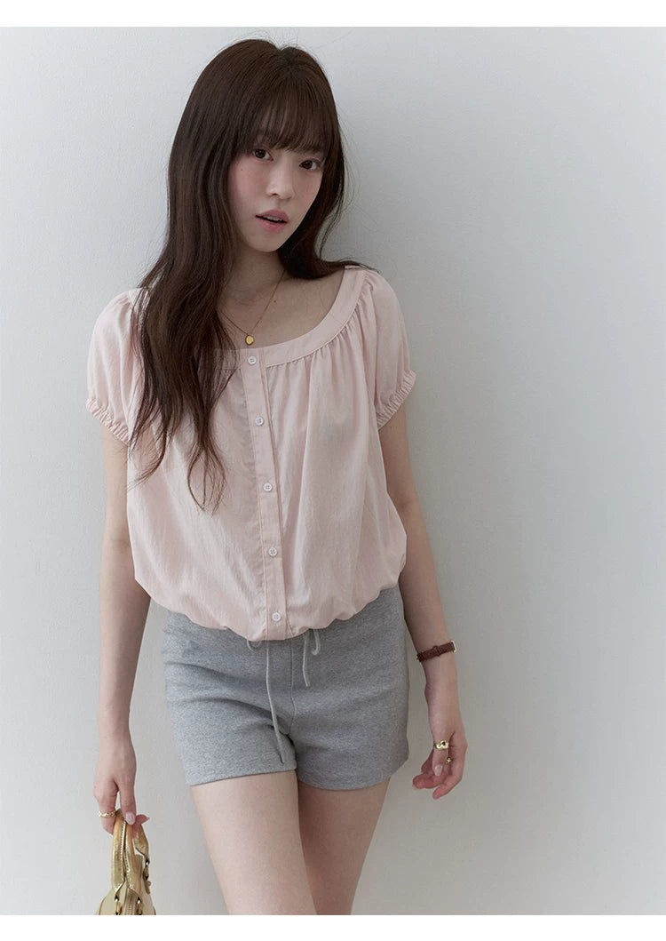 VOOE Elastic Waist Simple Versatile Shorts