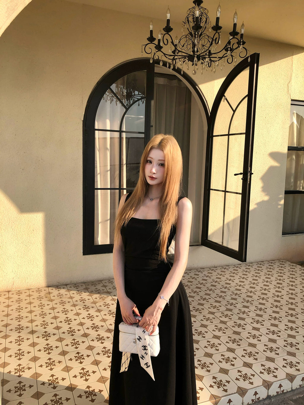 Barb Chill Waist Knitted Suspender Skirt