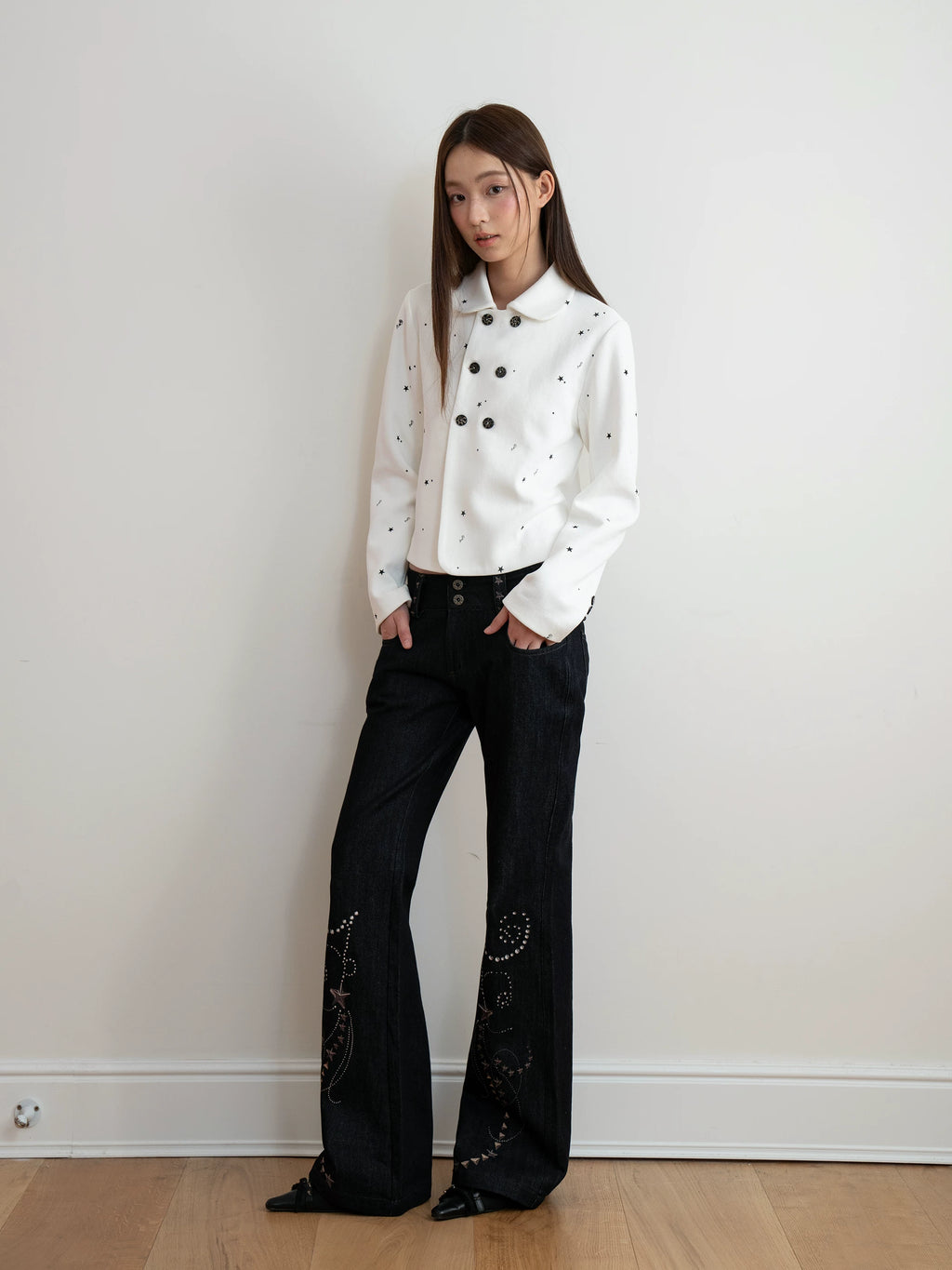 THELIGHT Star Floral Slim Jacket