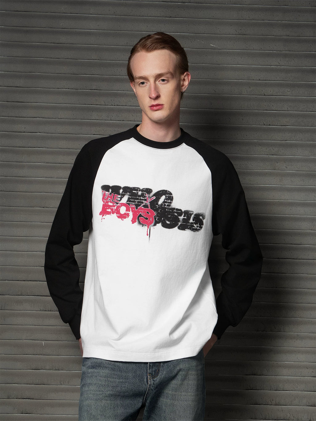 WHOOSIS Shoulder Simple Casual Long Sleeve