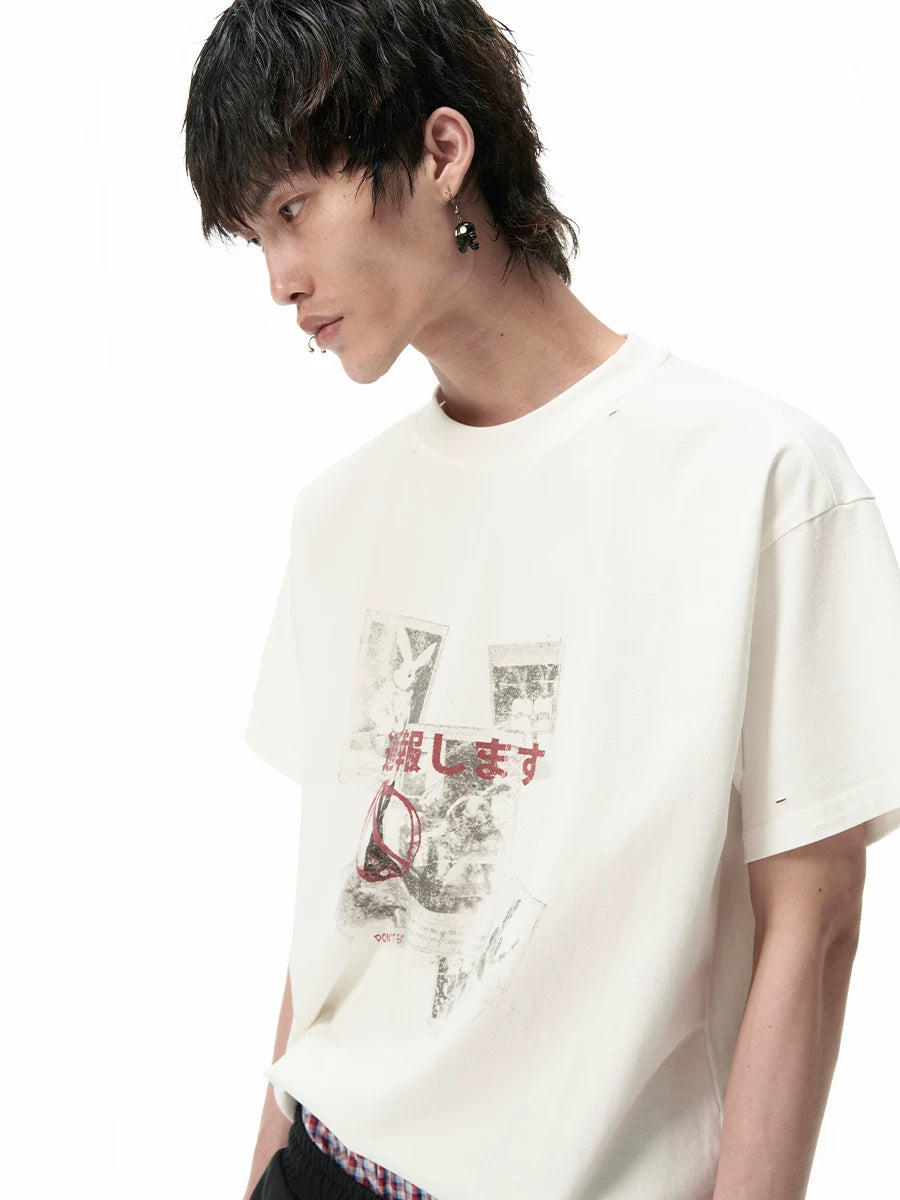 SGW Direct Injection Printing Casual Loose Tee