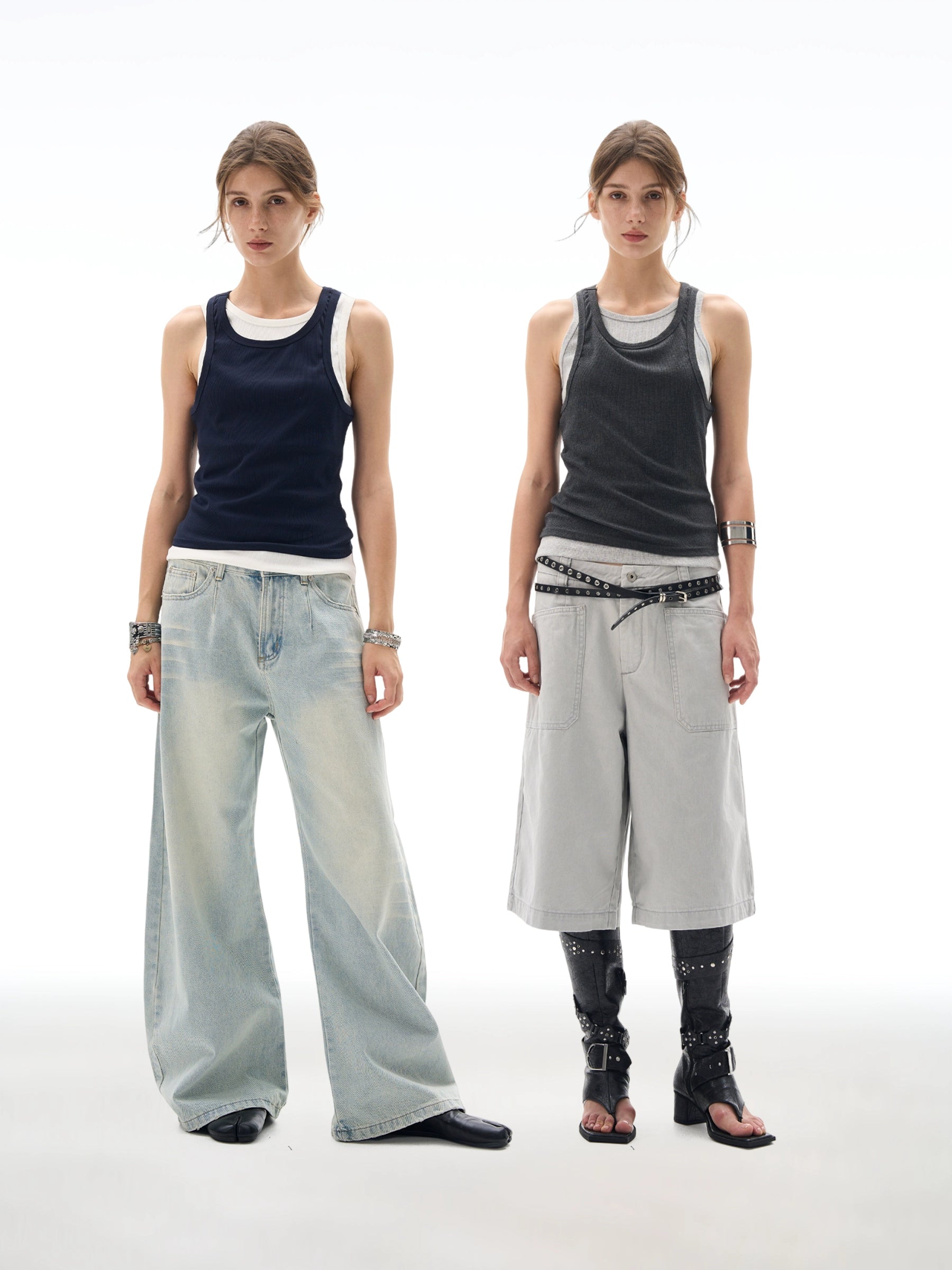 MADWITCH Real Two-piece Stacked I-shaped Vest