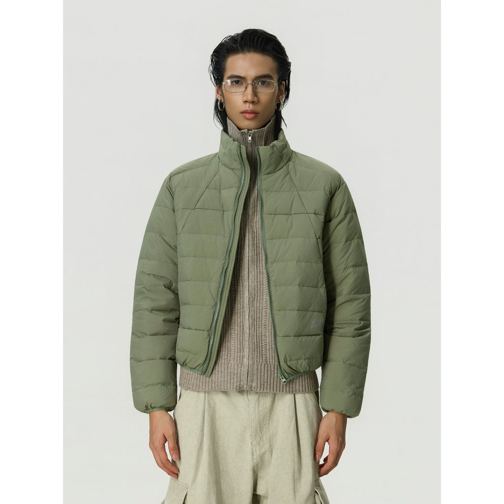 BTSG Retro Stand-up Collar Down Jacket