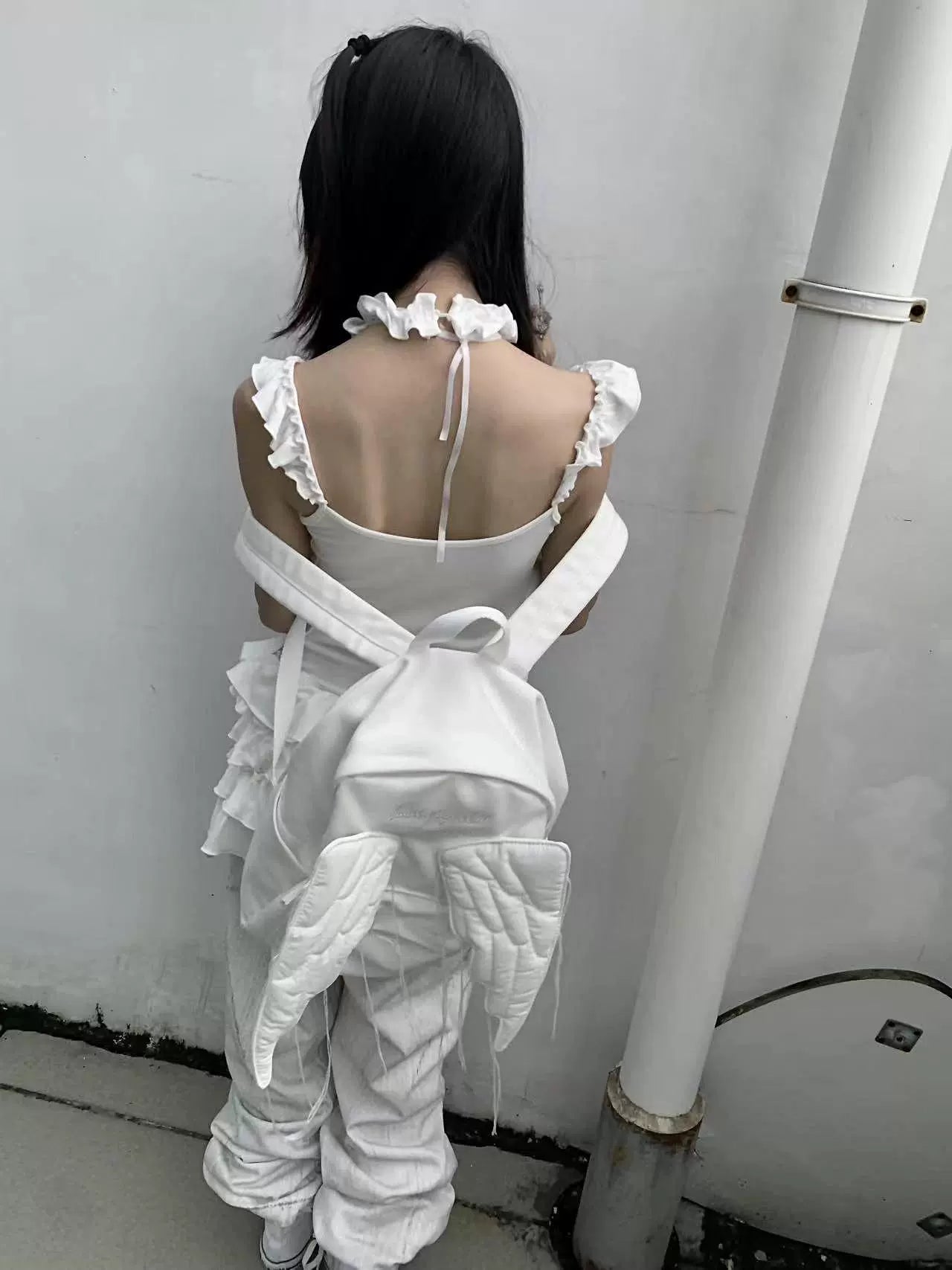 SAUCE Angel Wings Shoulder Canvas Bag