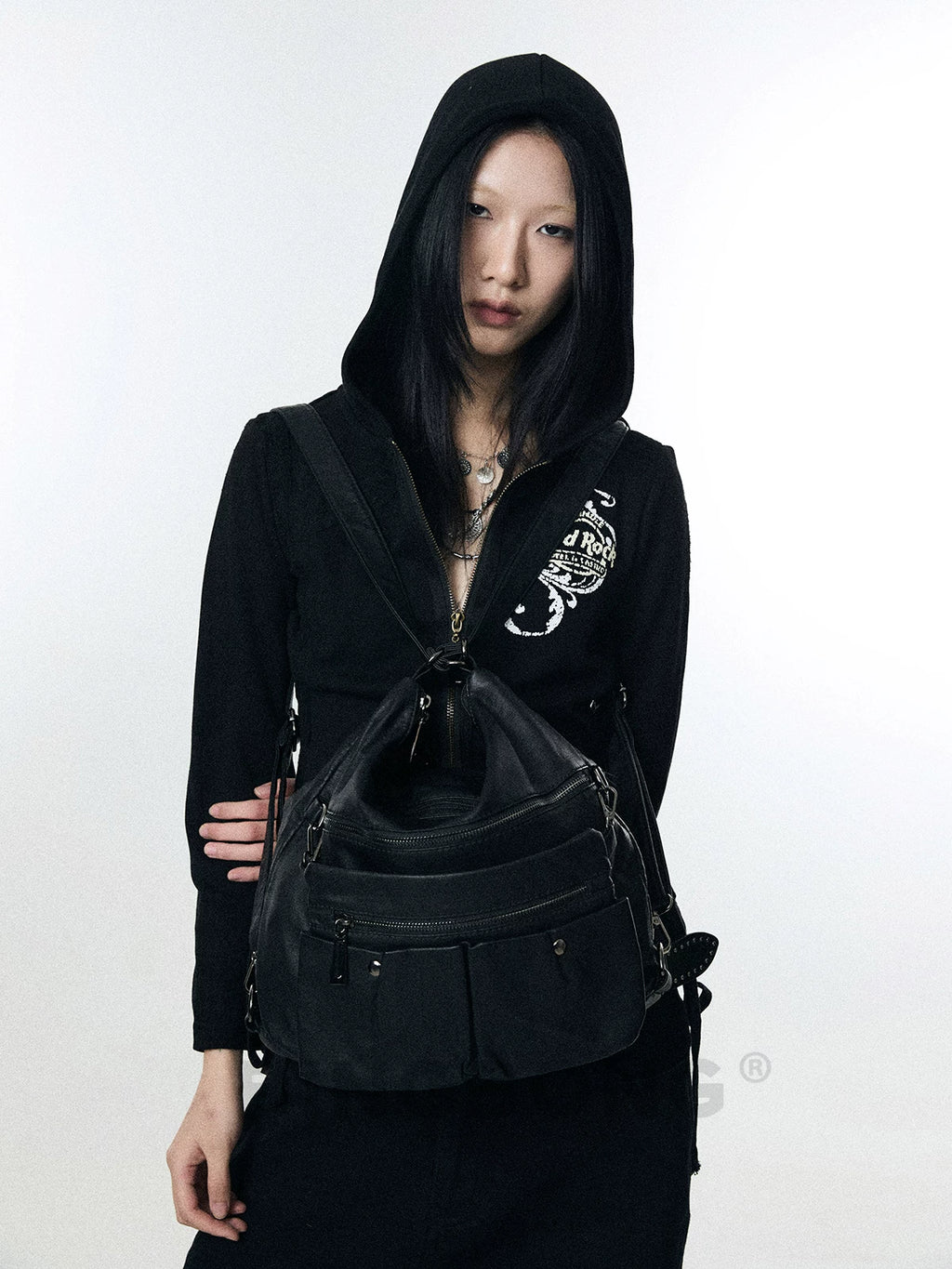 BINGBONG Tooling Zipper Messenger Tote Bag