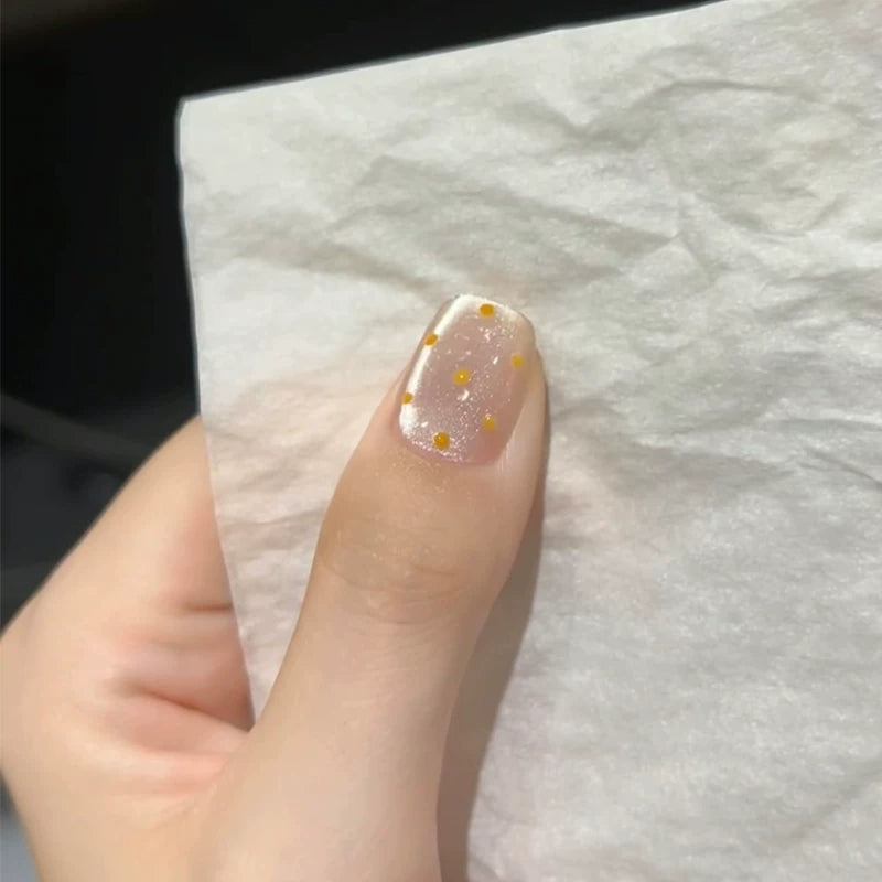 CoCo Small Flower Cat Eye Handmade Manicure Wear Nail