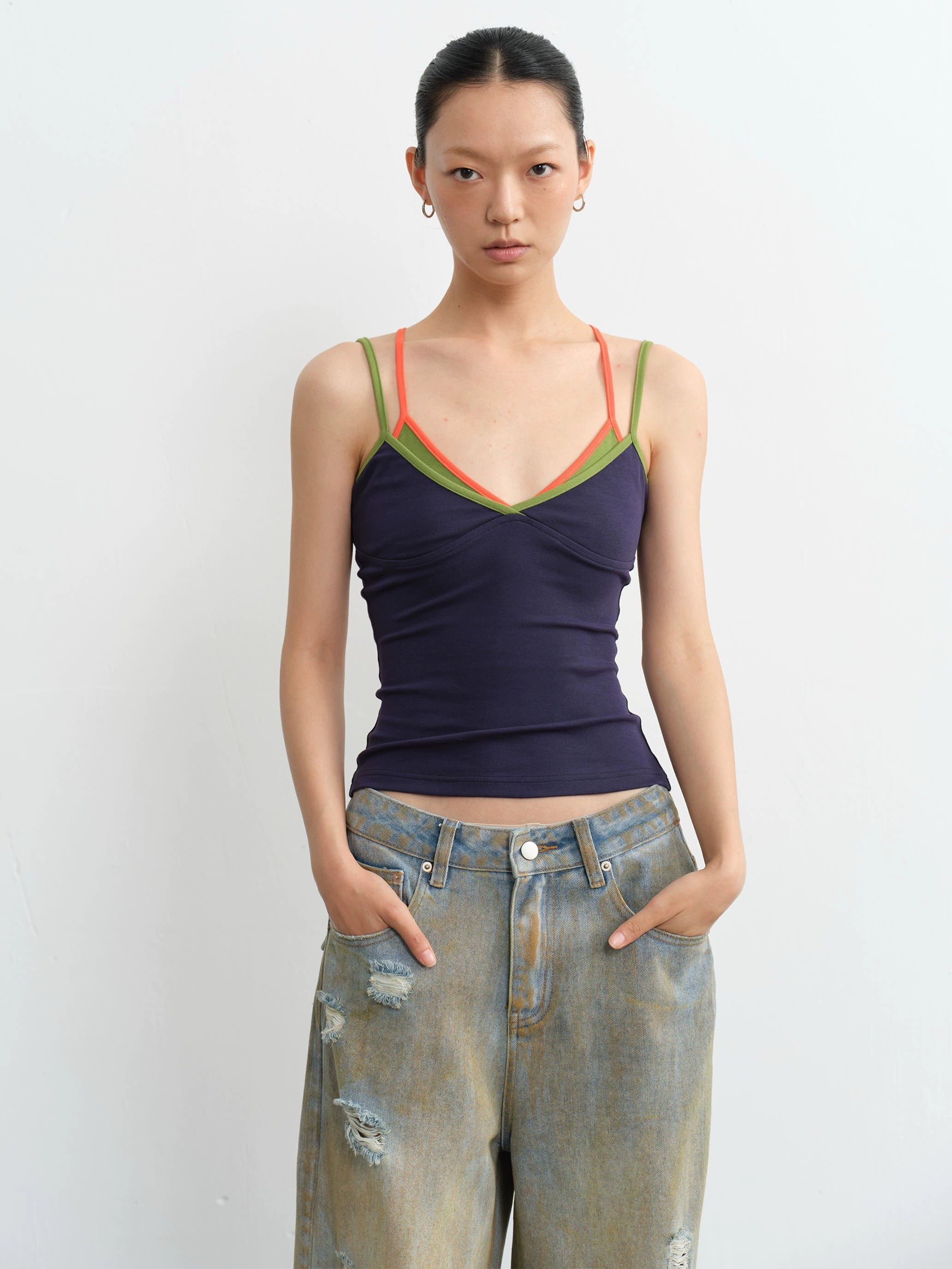 LINY LIBERTY Fake Two Piece Slim Sling