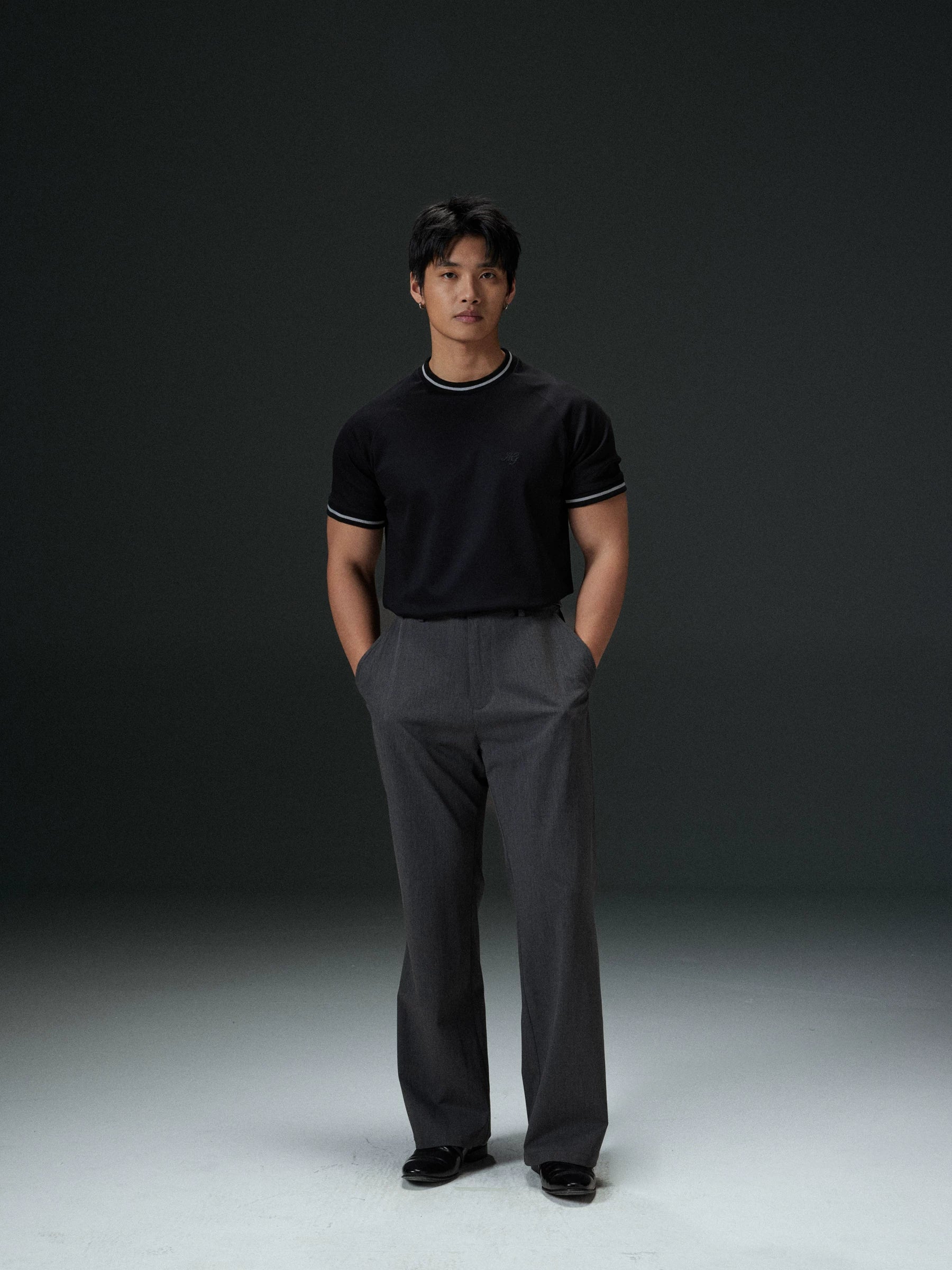 AFTERGLOW Splicing Casual Versatile TEE