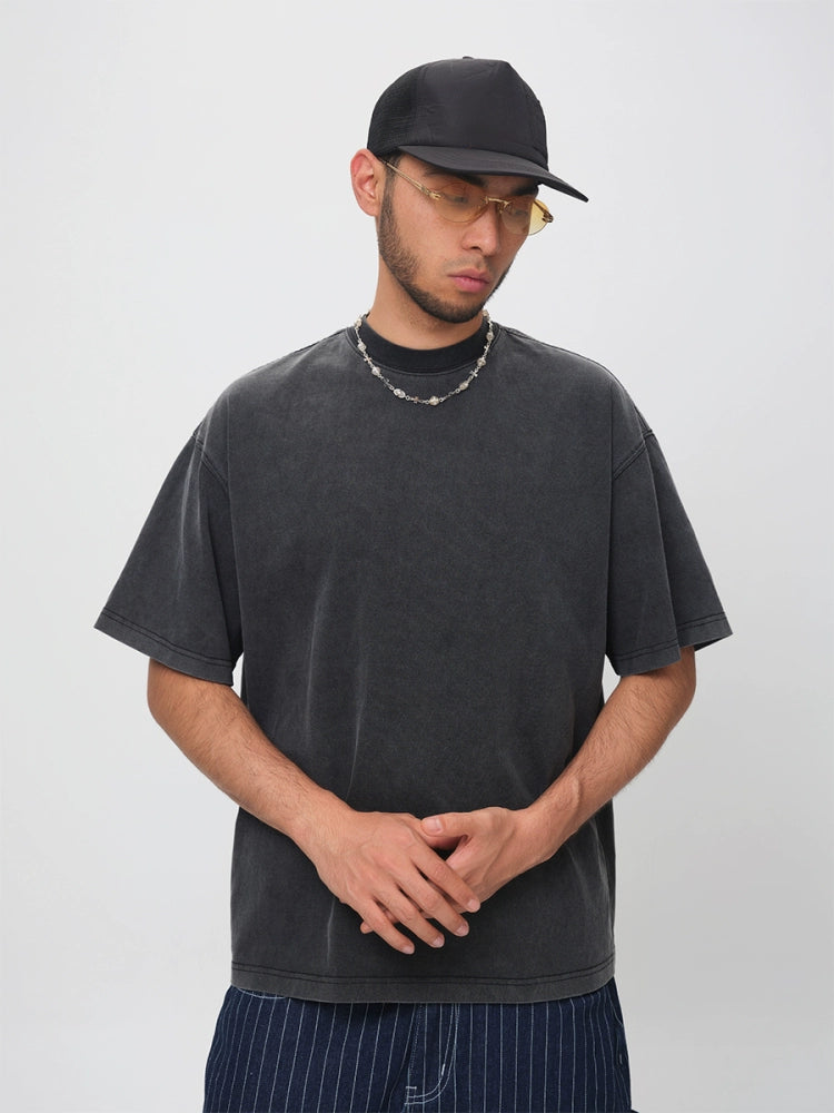 ComicTree Washed Crew Neck Versatile Tee