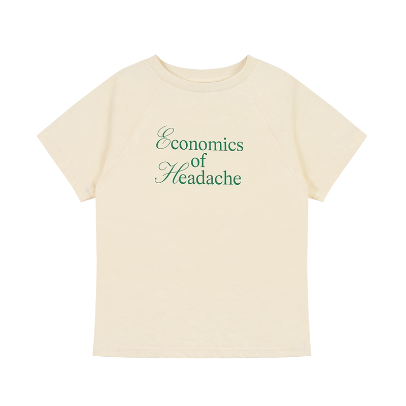 HEADACHE Crew Neck Shoulder Casual Tee