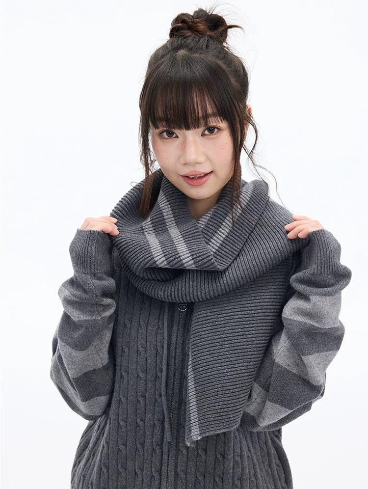 MOMSAYCAN Striped Sweater Cardigan