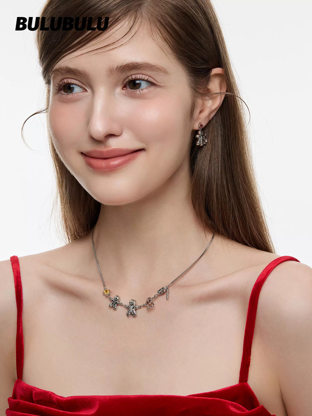 BULUBULU Gingerbread Man Premium Sense Collarbone Chain