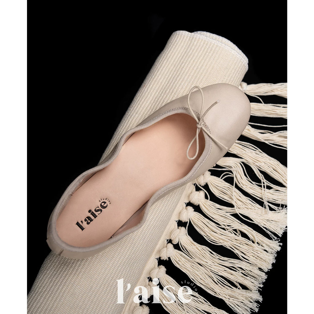L'aise Shallow Mouth One-pedal Single Shoes