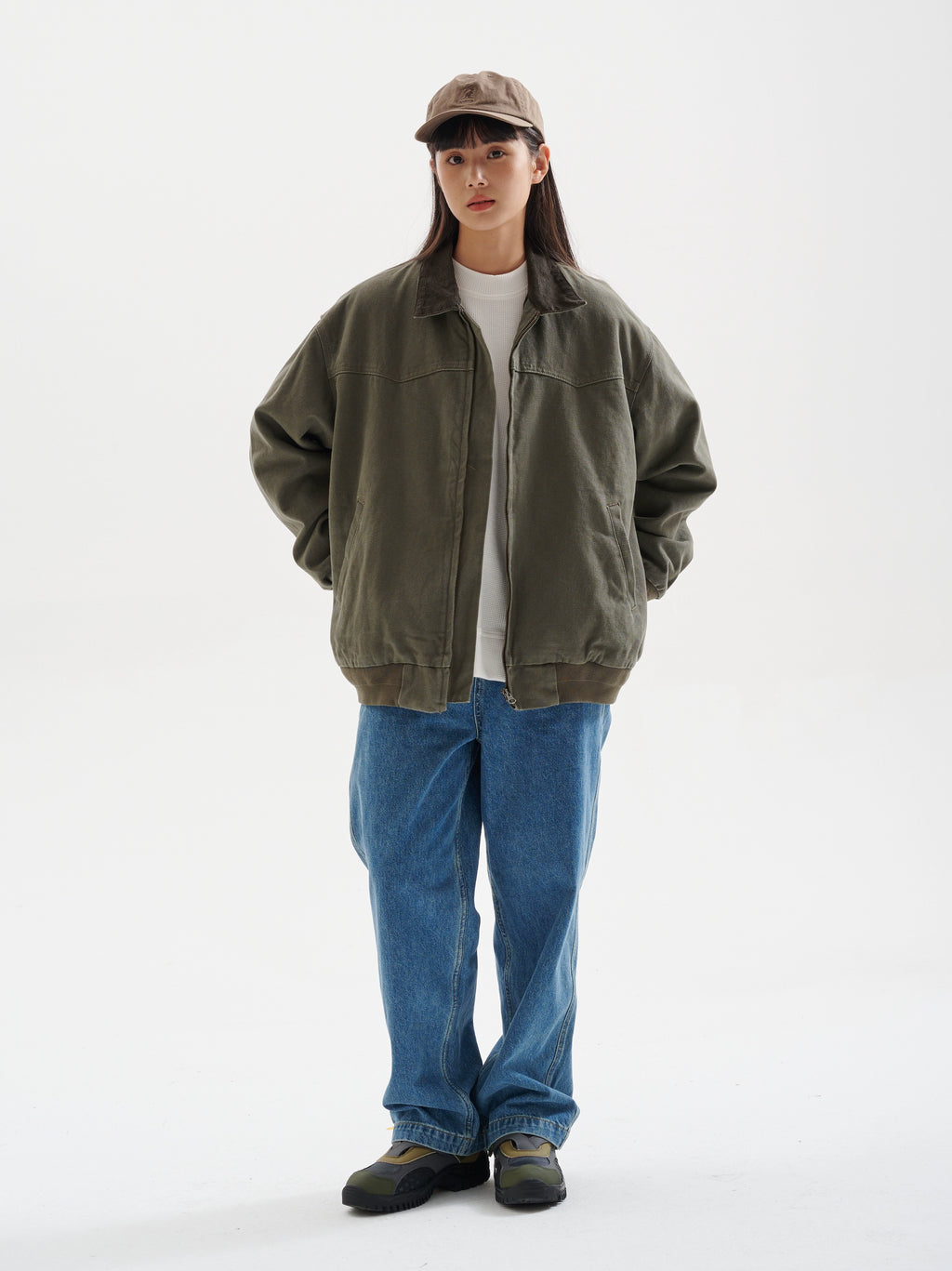 BUTTBILL Washed Tooling Corduroy Jacket