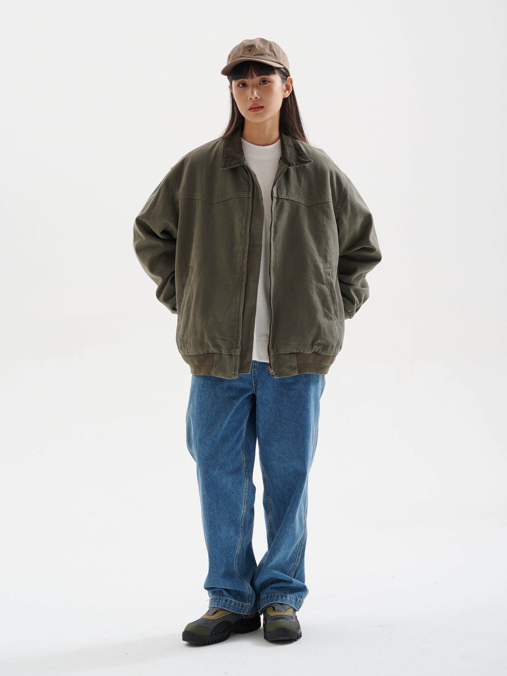 BUTTBILL Washed Tooling Corduroy Jacket