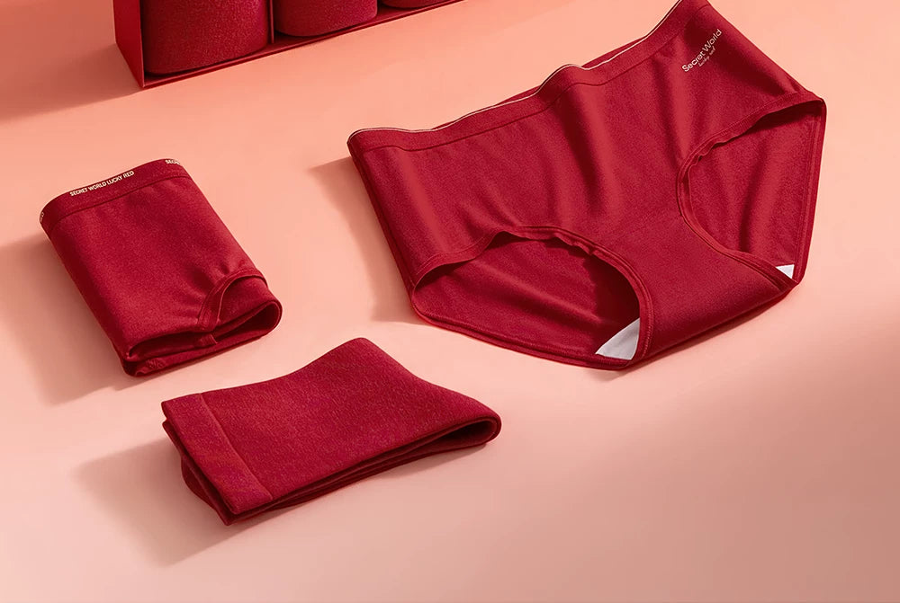 SecretWorld Cotton Crotch Underwear Sock Set
