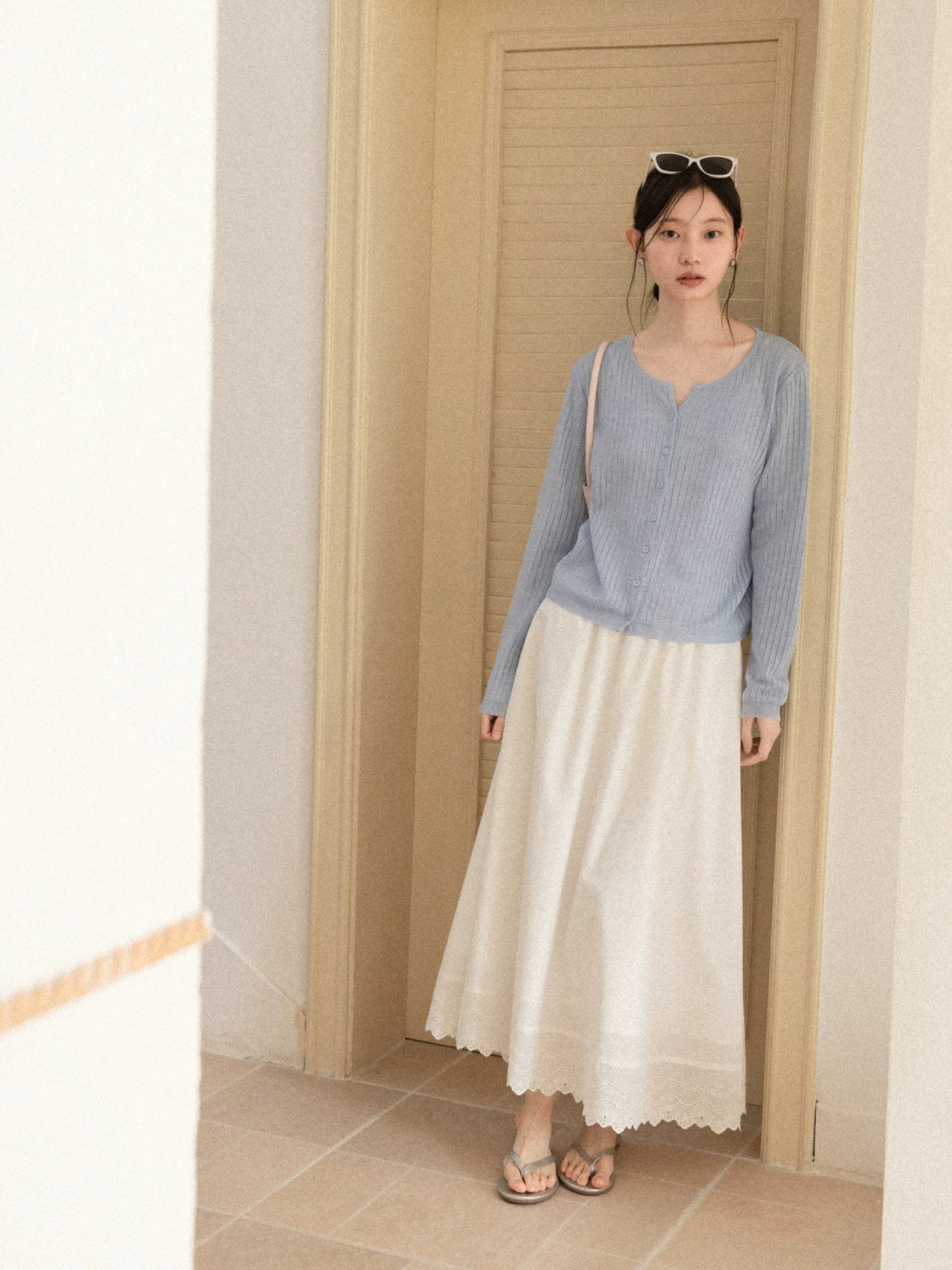 Cantonstory Gentle Long-sleeved Wool Knitted Cardigan