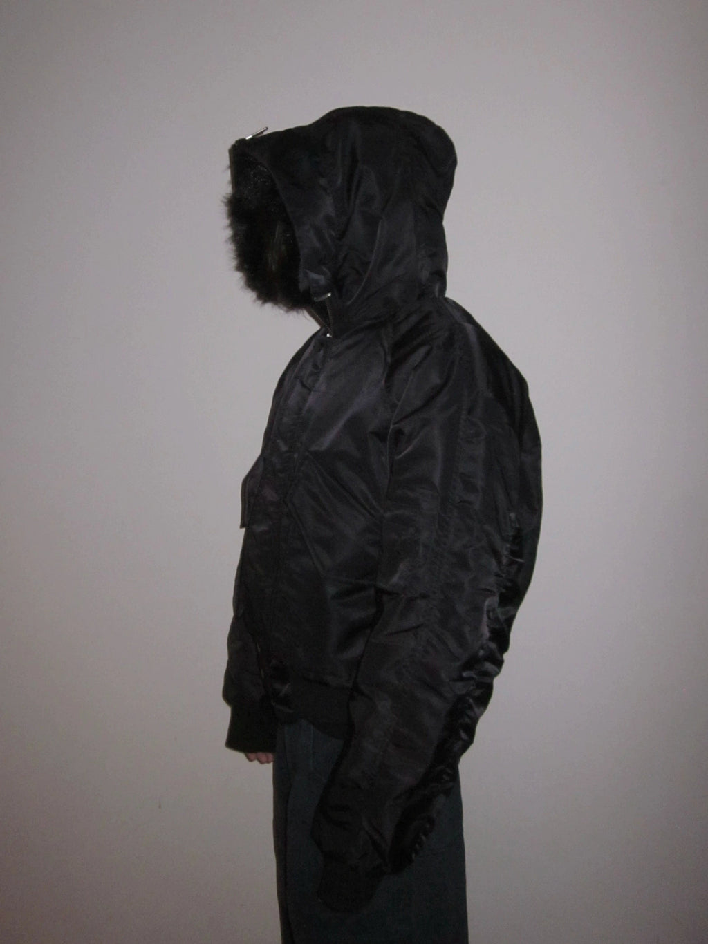 URRRGE Vintage Fur Collar Hooded Jacket