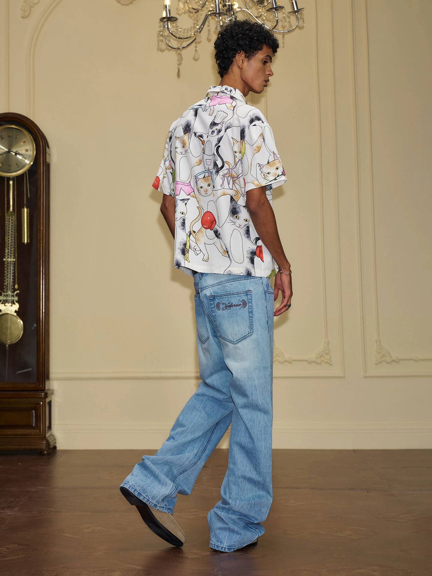 YADcrew Loose Retro Straight Jeans