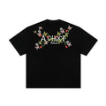 Achock Vintage Embroidered Floral Casual Tee