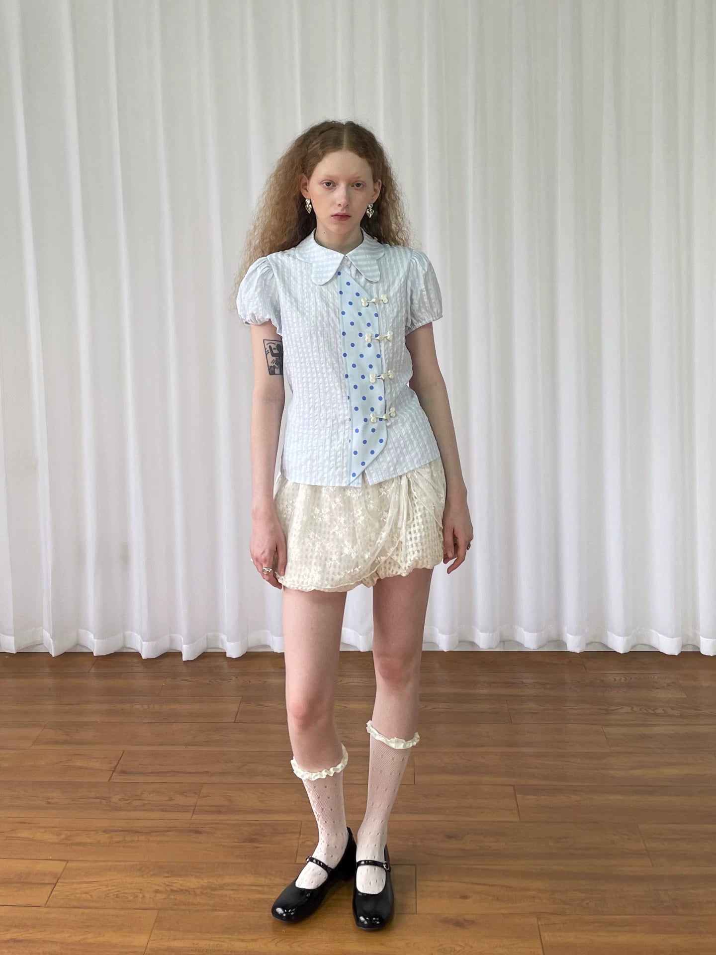 Loosesmell Lace Patchwork Culottes