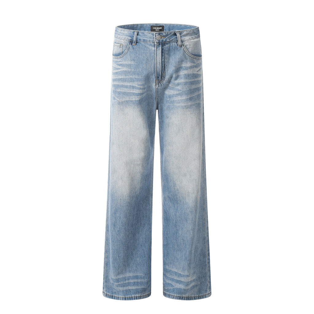 11KN Retro Straight Premium Wide Leg Jeans