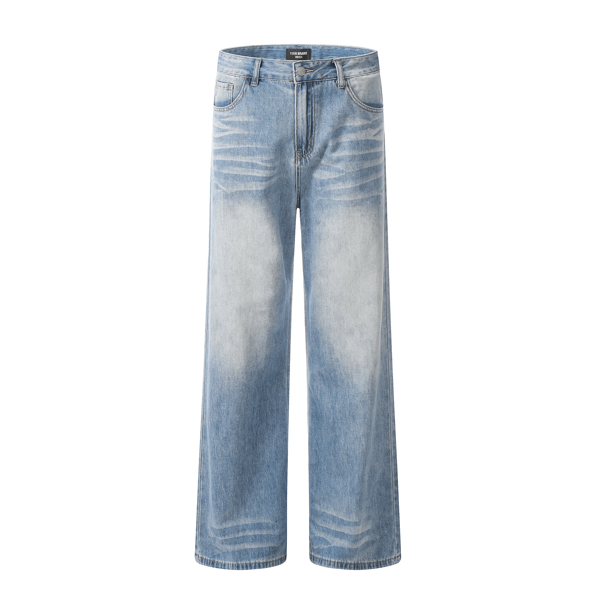11KN Retro Straight Premium Wide Leg Jeans