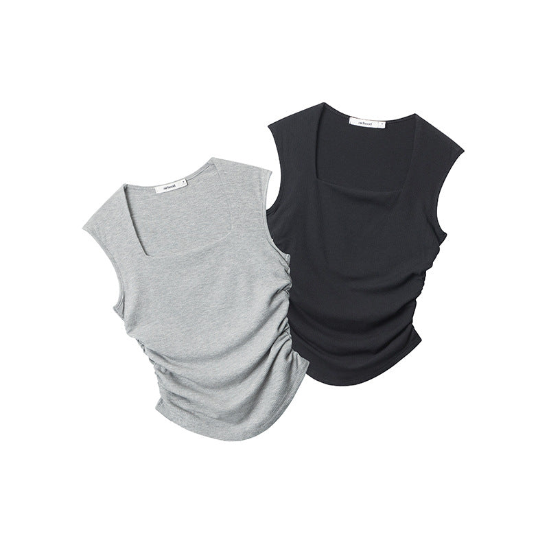 Nariele Hottie Square-necked One-shoulder Vest