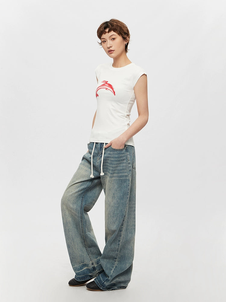 AIRHOOD Versatile Front Shoulder Babes Slim Tee