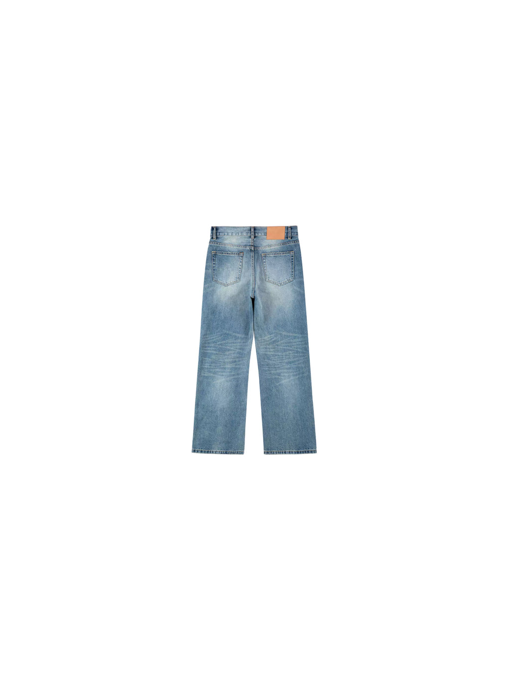 PLUS NO LOGO Washed Old Micro-pull Jeans