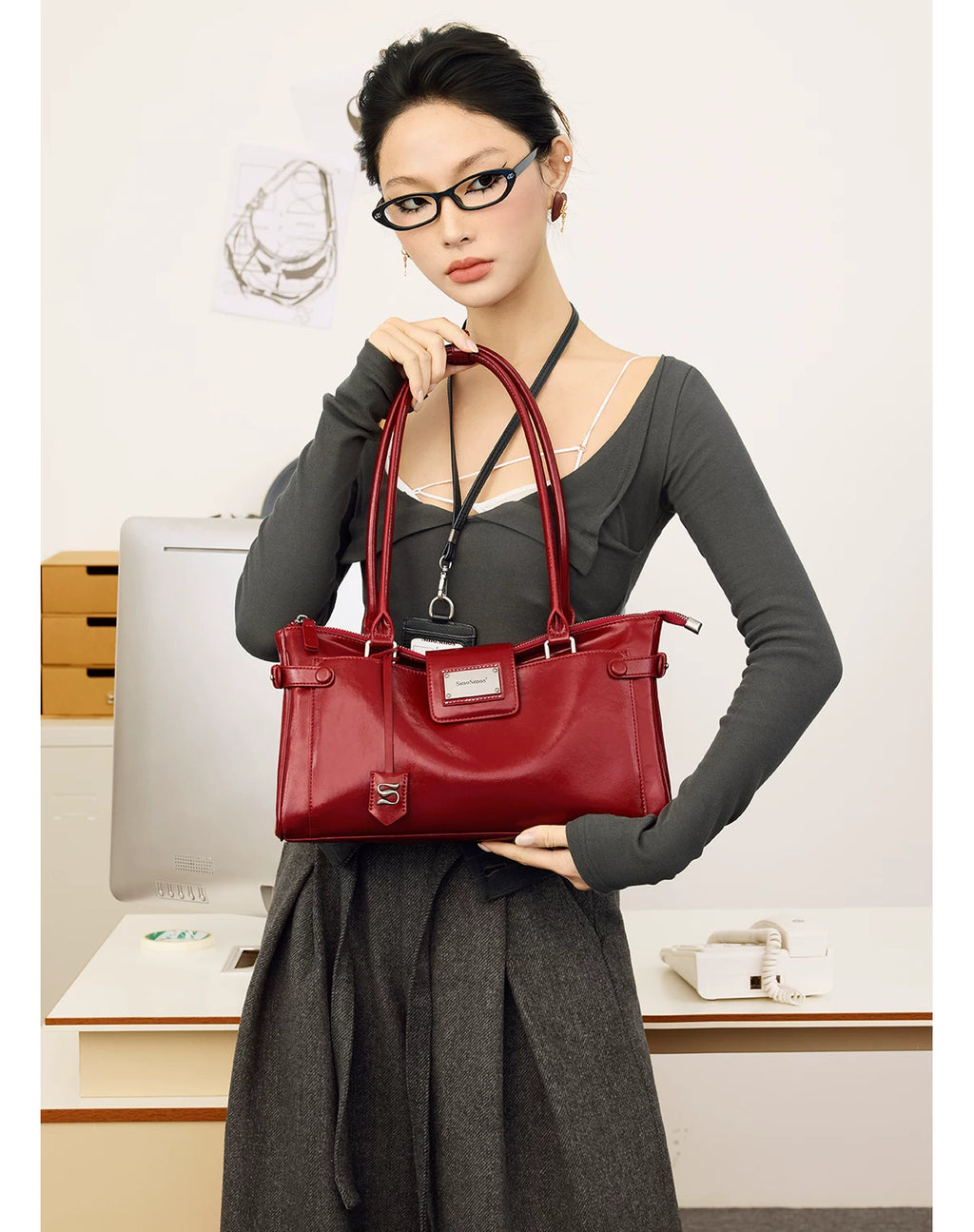 SmoSmos Temperament Trendy Versatile Commuter Armpit Bag