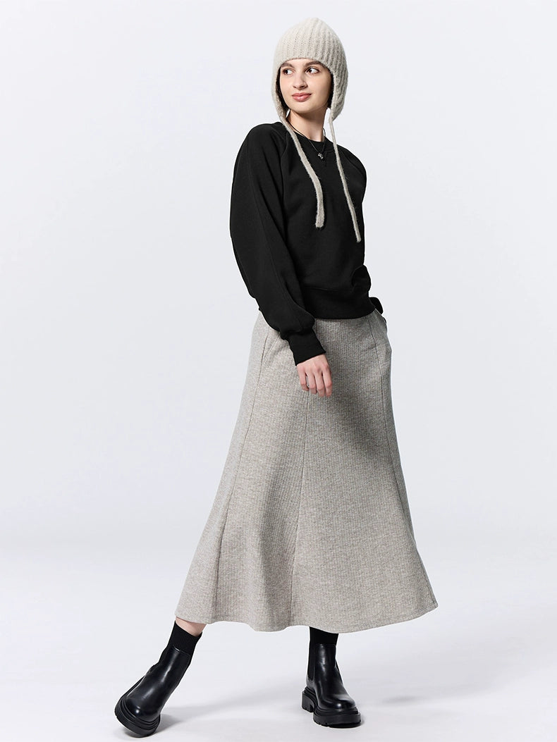 GU Comfortable Soft Temperament Pocket Skirt