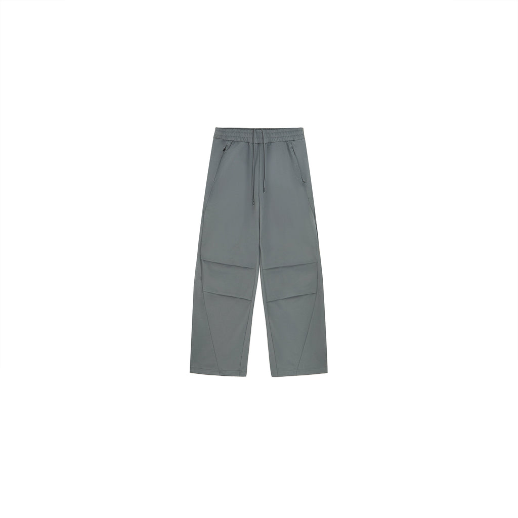 PLUS NO LOGO Loose Straight Pleated Deconstruction Trousers