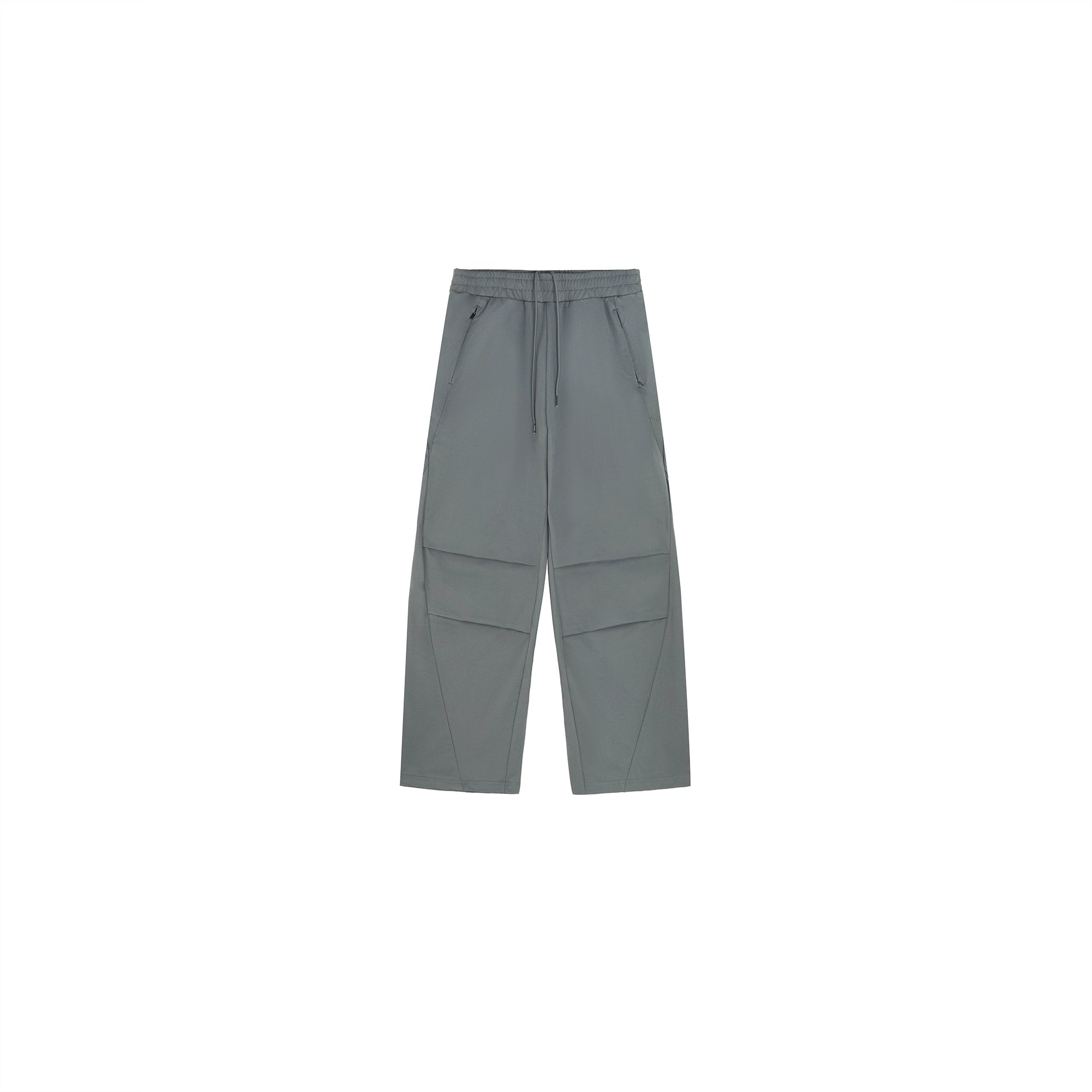 PLUS NO LOGO Loose Straight Pleated Deconstruction Trousers