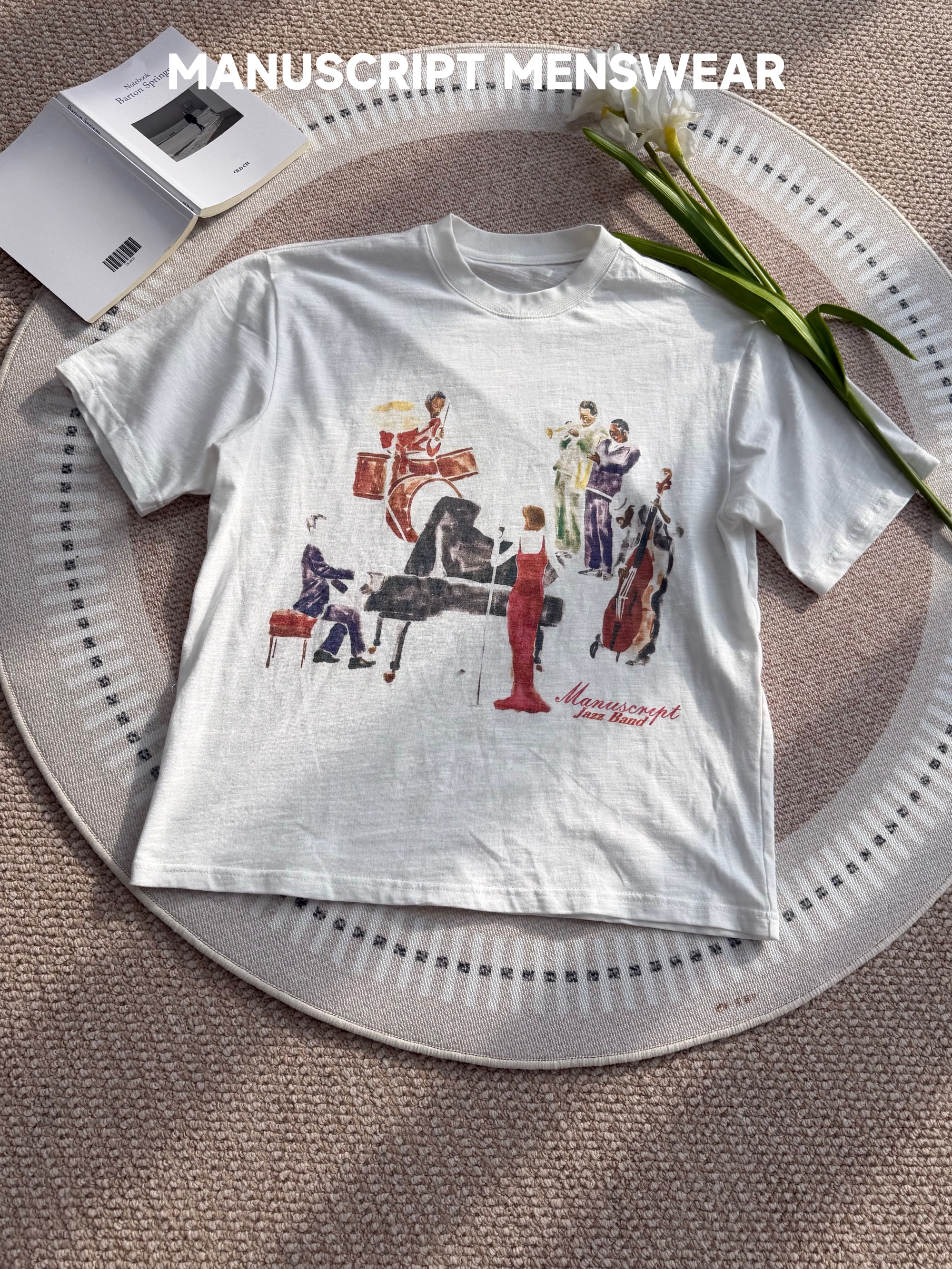 MANUSCRIPT Breathable Comfortable Casual Tee