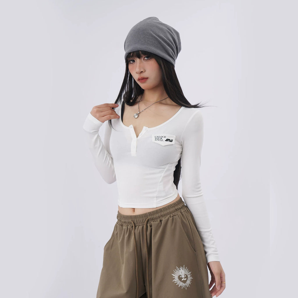 SAMUSAN Slim and Thin Versatile Short Long Sleeves