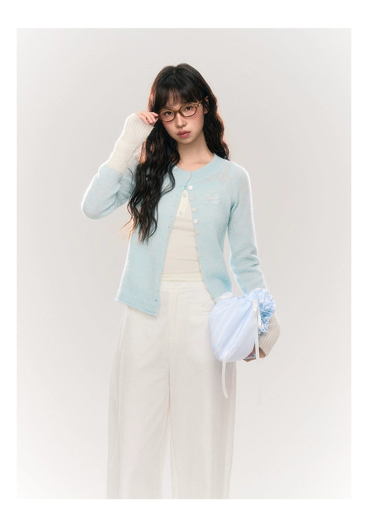 Umoumo Fresh and Simple Versatile Thin Knitted Jacket