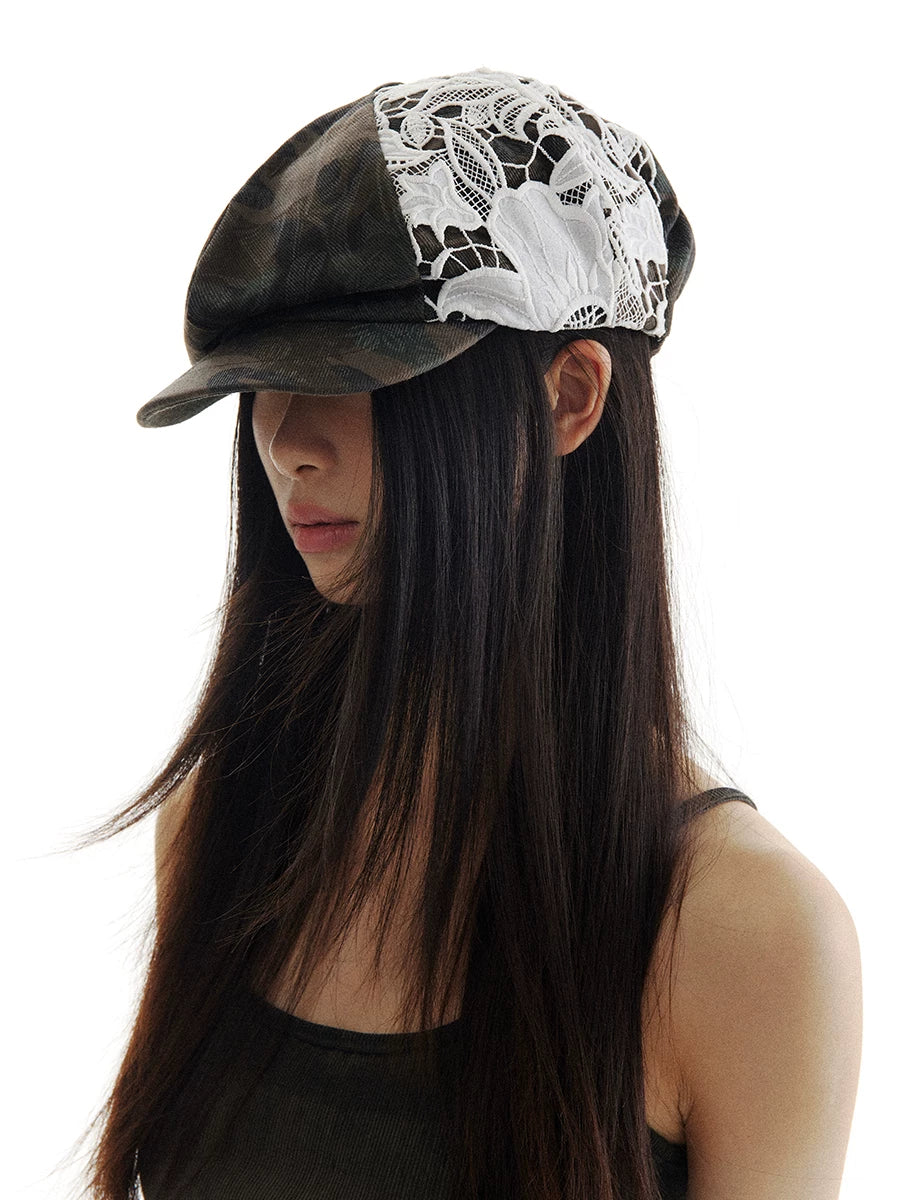 CONP Vintage Camo Lace Beret