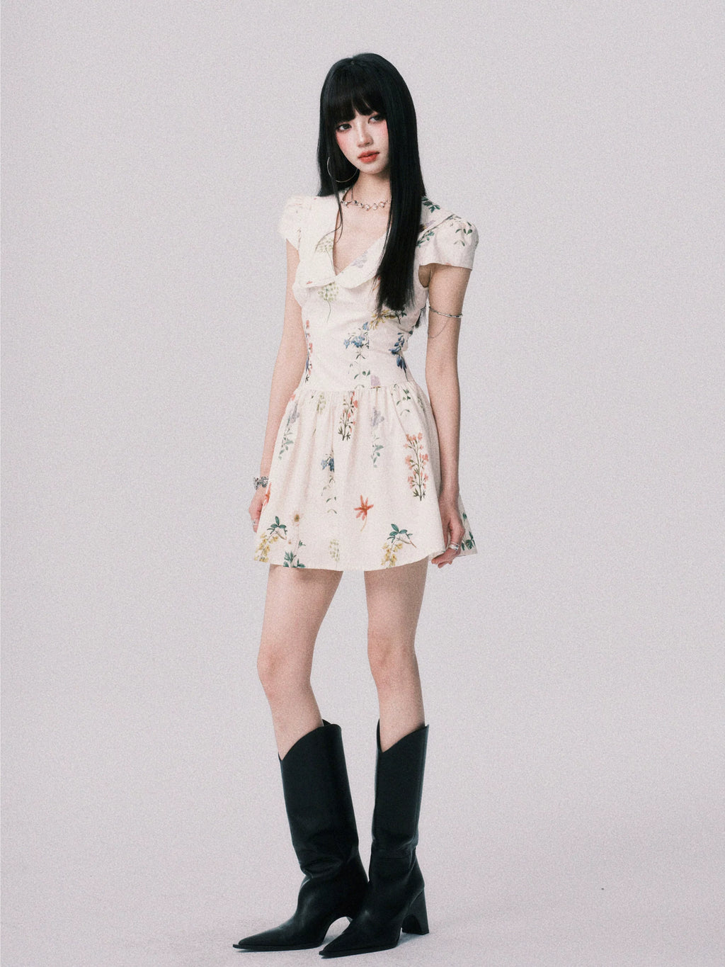 LULUSWINGS Doll Collar Sweet A-word Dress